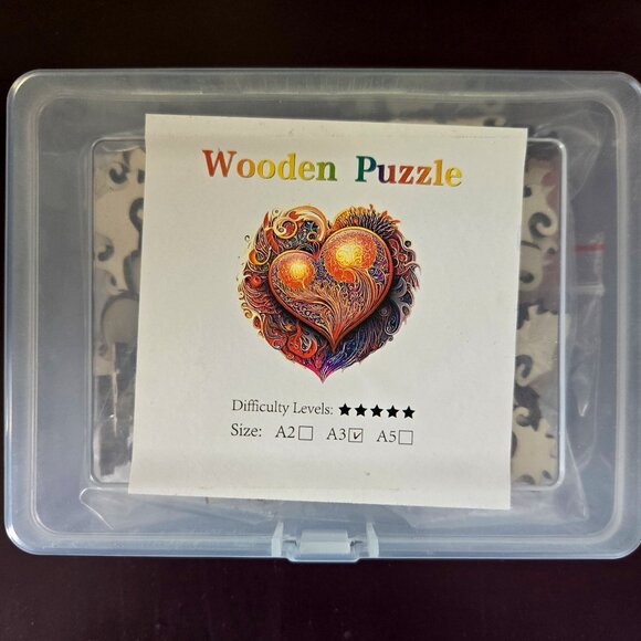 Blossom Heart wooden jigsaw puzzle - Picture 4 of 4